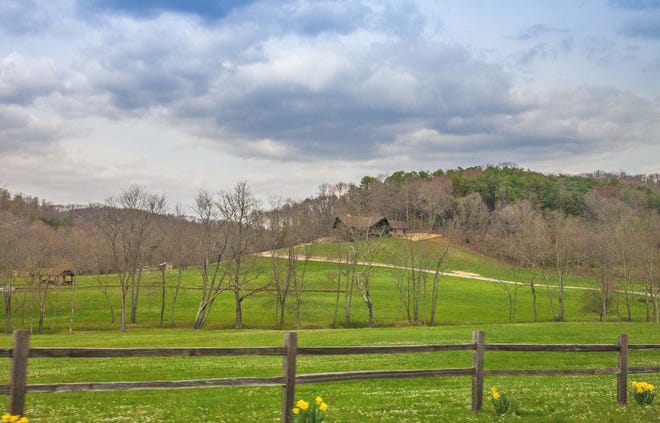 Cabins and cottages dot hills, hollers and meadows in southeast Ohio's Hocking Hills.